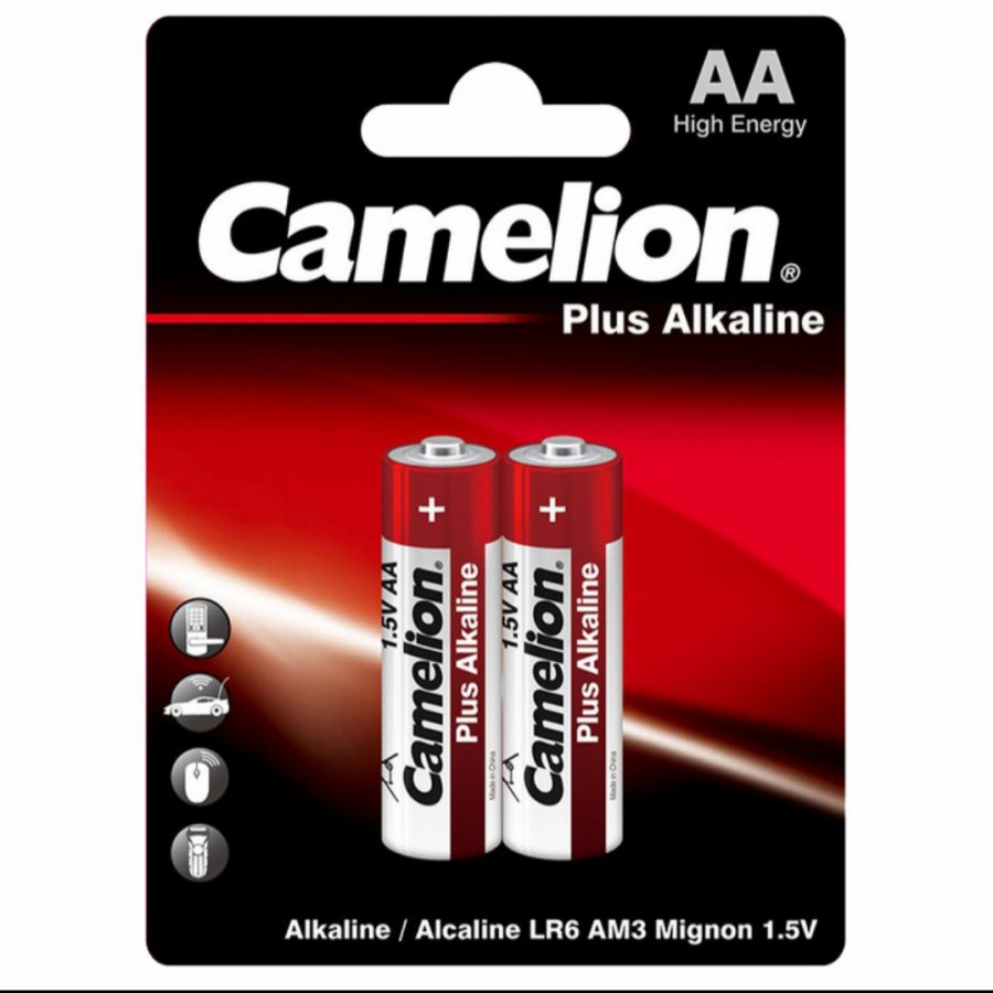 batre AA/A2 original camelion isi 2 pcs batre batre mainan jam dinding