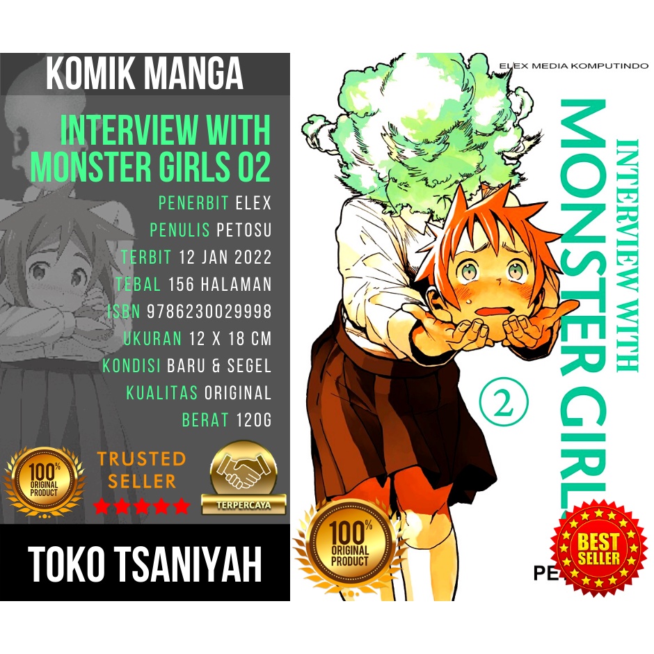Komik Manga Interview with Monster Girls 2 Petosu Komik Manhwa Anime Komik Fantasi Fantasy Fiksi Kom
