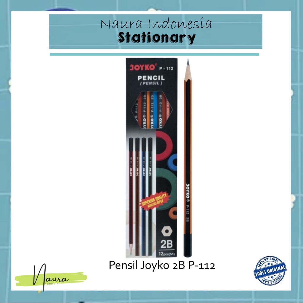 

PENSIL JOYKO 2B P-112 | JOYKO P-112 | PENSIL 2B P-112 [1PACK]