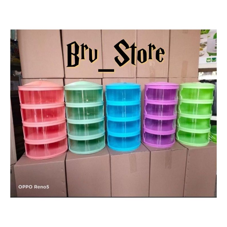 Jual TUDUNG SAJI RAK MAKANAN 4 SUSUN RAK SAMBAL RAK MAKANAN ADA TUTUP