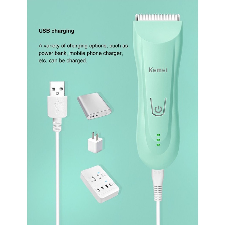 KEMEI KM-811 - Baby Hair Clipper - Alat Pencukur Rambut Elektrik Anak