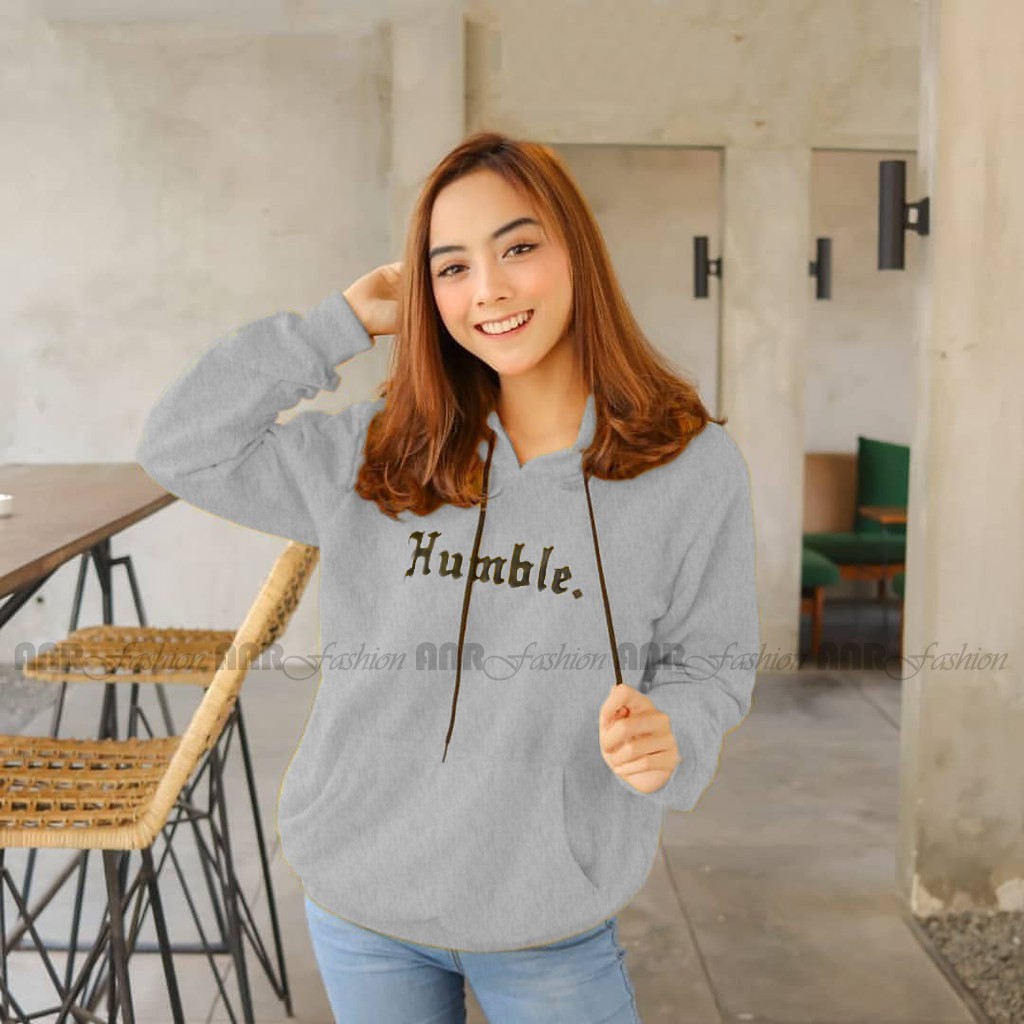 Humble Hoodie Wanita - Jaket Hoodie Jumper Humble Polos - Bahan Fleece