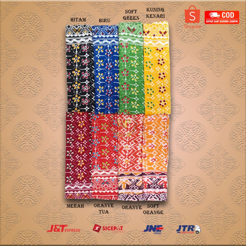 SAMPUR TARI MOTIF CINDE UKURAN KECIL 240X30CM