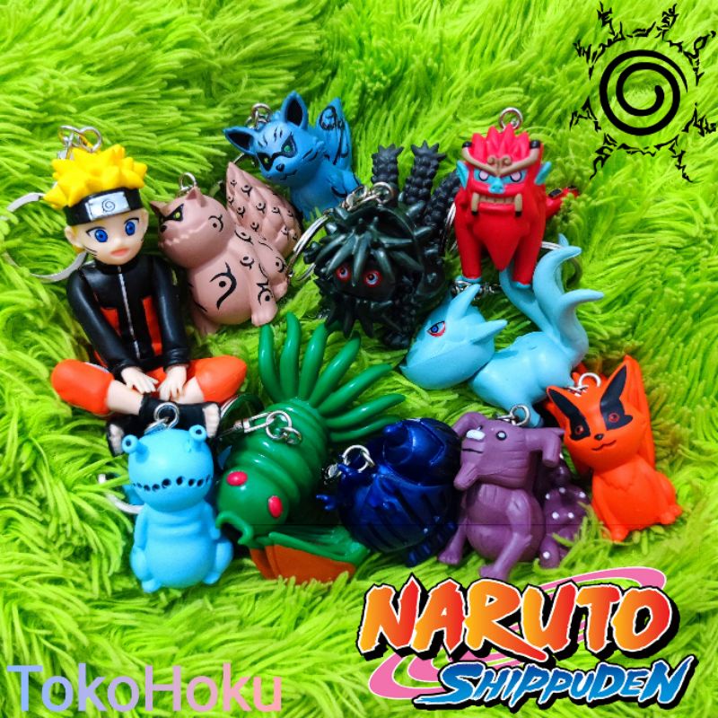 Gantungan Kunci Bijuu Naruto Action Figure Kyubi Keychain