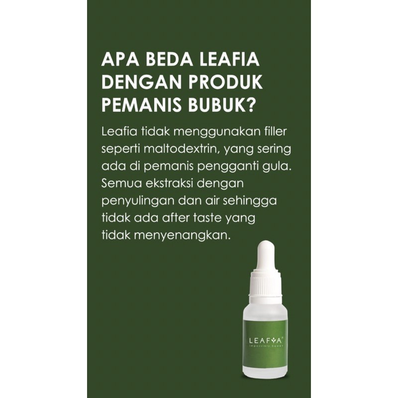 

LEAFIA Stevia sudah BPOM
