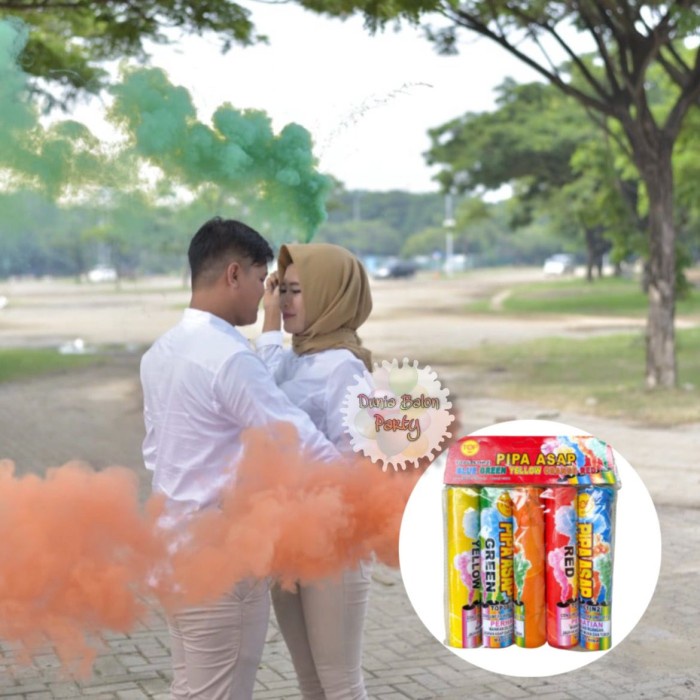 Smoke Bomb 30 Detik Per Pack Isi 5pcs / Bomb Asap / Pipa Asap PER PACK