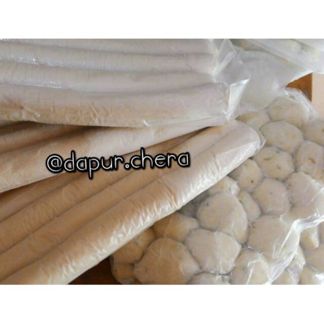 

Pempek lenjer 6 pcs panjang / 48 potong ( 1 kg)