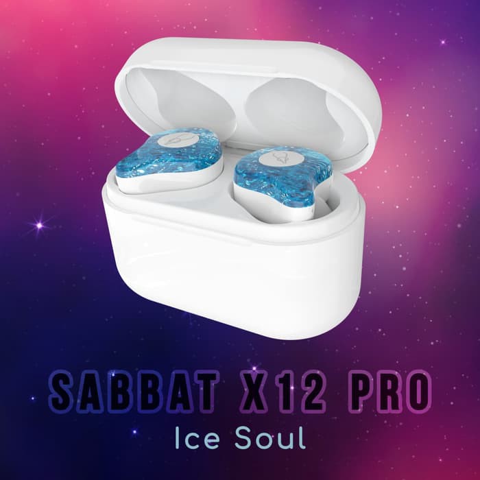 SABBAT X12 Pro Bluetooth 5.0 Headset Handsfree - Ice Soul - Hitam