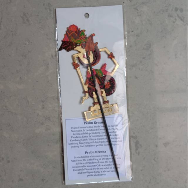 MINIATUR WAYANG KULIT PRABU KRESNA / KRISNA/ MURAH