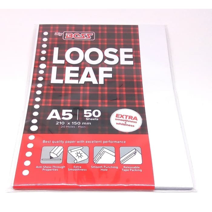 

Kertas Loose Leaf / File A5 50 Paperline / Big Boss