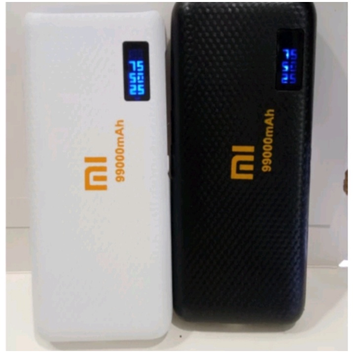 POWER BANK SAMSUNG DIGITAL LEATHER 99000mAh TERBARU 3 USB PORT LED