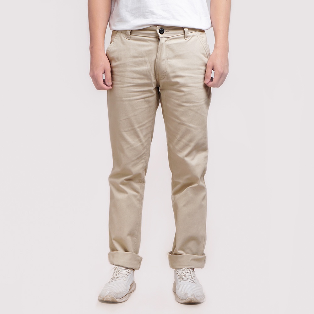 CELANA CHINO PANJANG PRIA CREAM