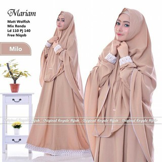 Termurah Syari wolfis/Muslim Wanita/Baju Murah/Mariam 