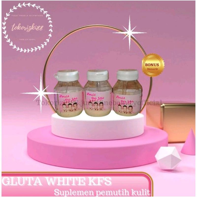 SUSU PEMUTIH KFS / SUPLEMEN KULIT /GLUTA WHITE KFS / ORI