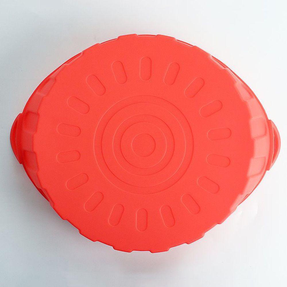 Top Round Silicone Pot Grill Pot Tray Masak Reusable AirFryer Aksesoris Baking Basket