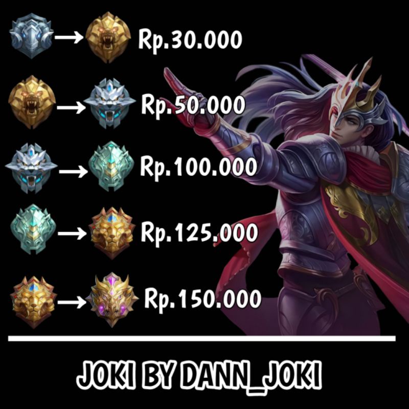 Push Rank/Joki Rank Mobile legends