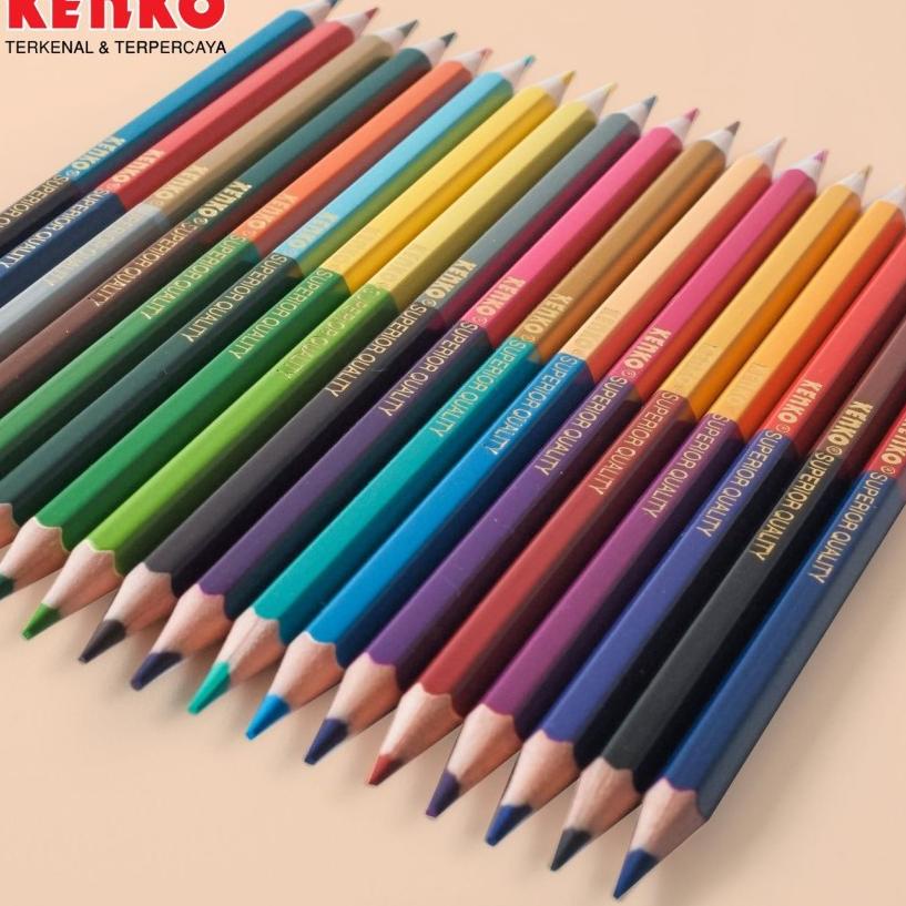 

GROSIR Pensil Warna KENKO Bicolor 48 warna / Coloring Pencil ★★★