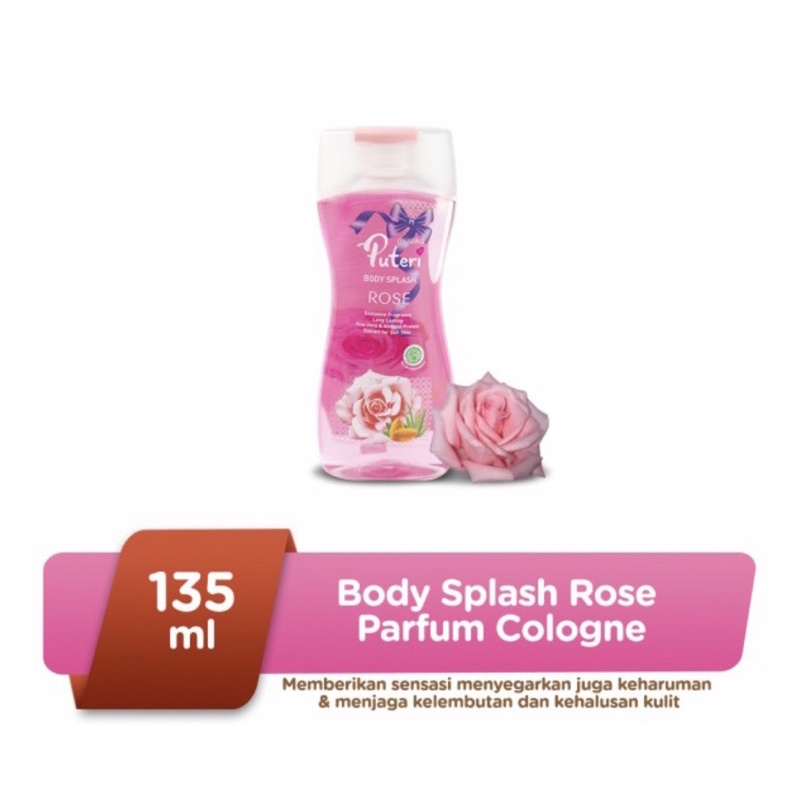 Mustika ratu body splash rose parfume cologne 135 ml