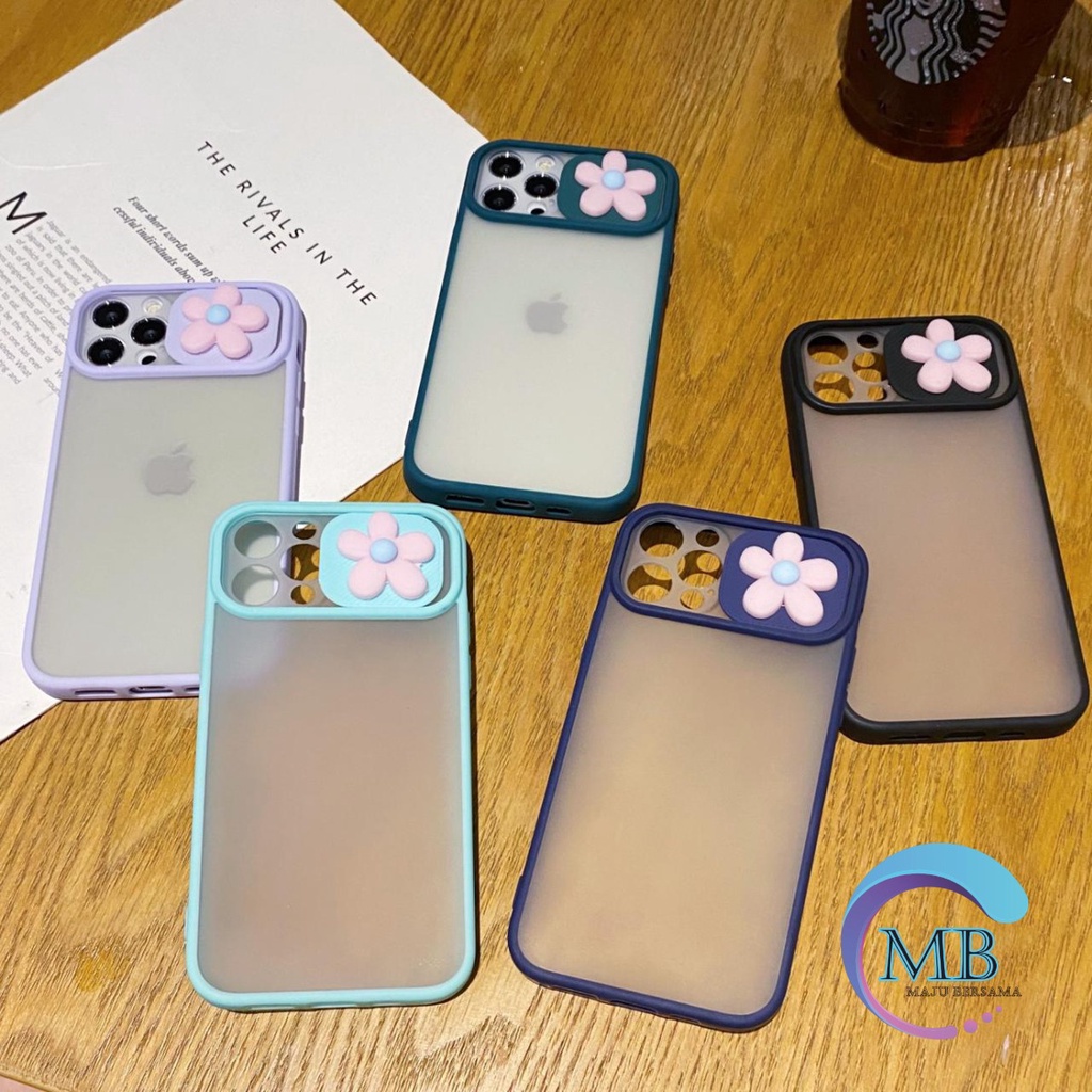 SOFTCASE SLIDE PELINDUNG KAMERA FLOWER 3D SAMSUNG A01 M01 A02 M02 A20 A02s A10 A10s A11 M11 A70 A12 MB2347