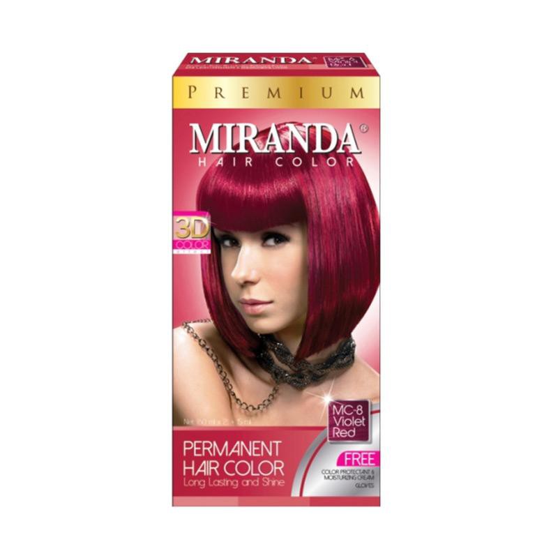 MIRANDA MC-8 violet red hair color pewarna cat rambut