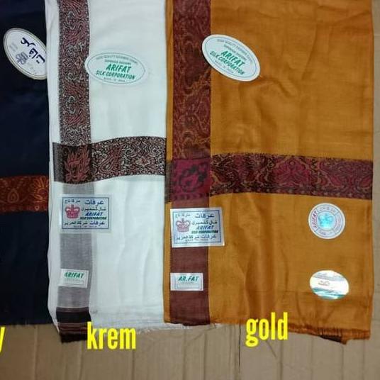Sorban Panjang Kashmir Hijau Merah Hitam Krem Gold Coklat Arifat