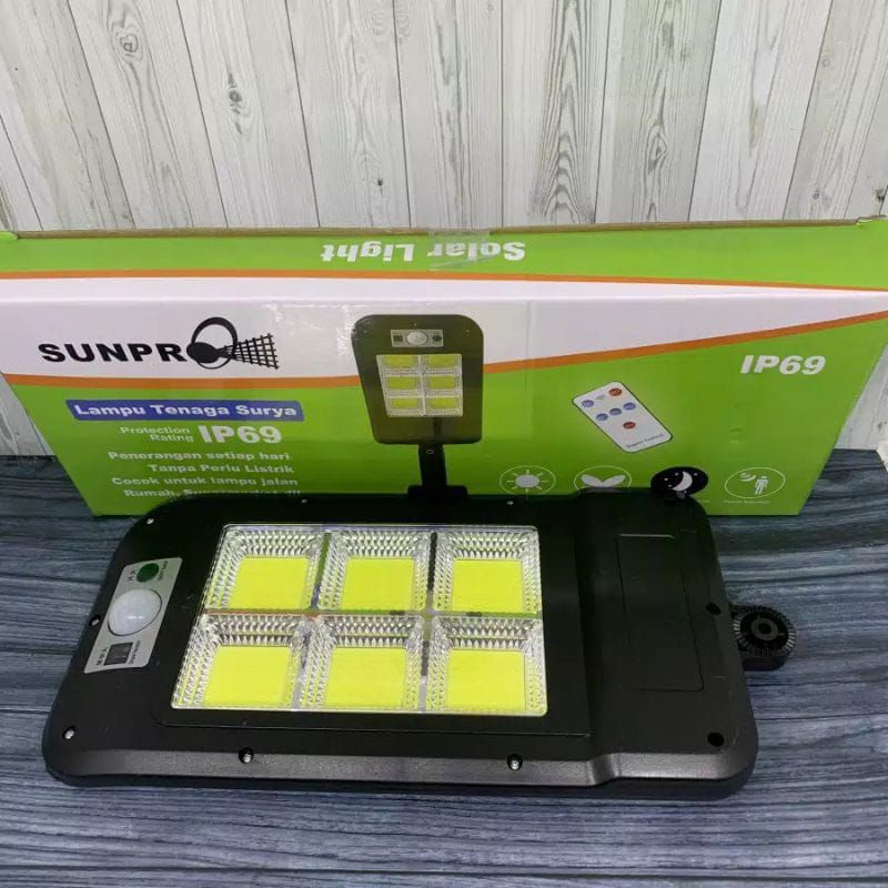 Lampu Tenaga Surya Outdoor Sunpro IP69 180 Watt - Lampu Jalan Pagar &amp; Taman