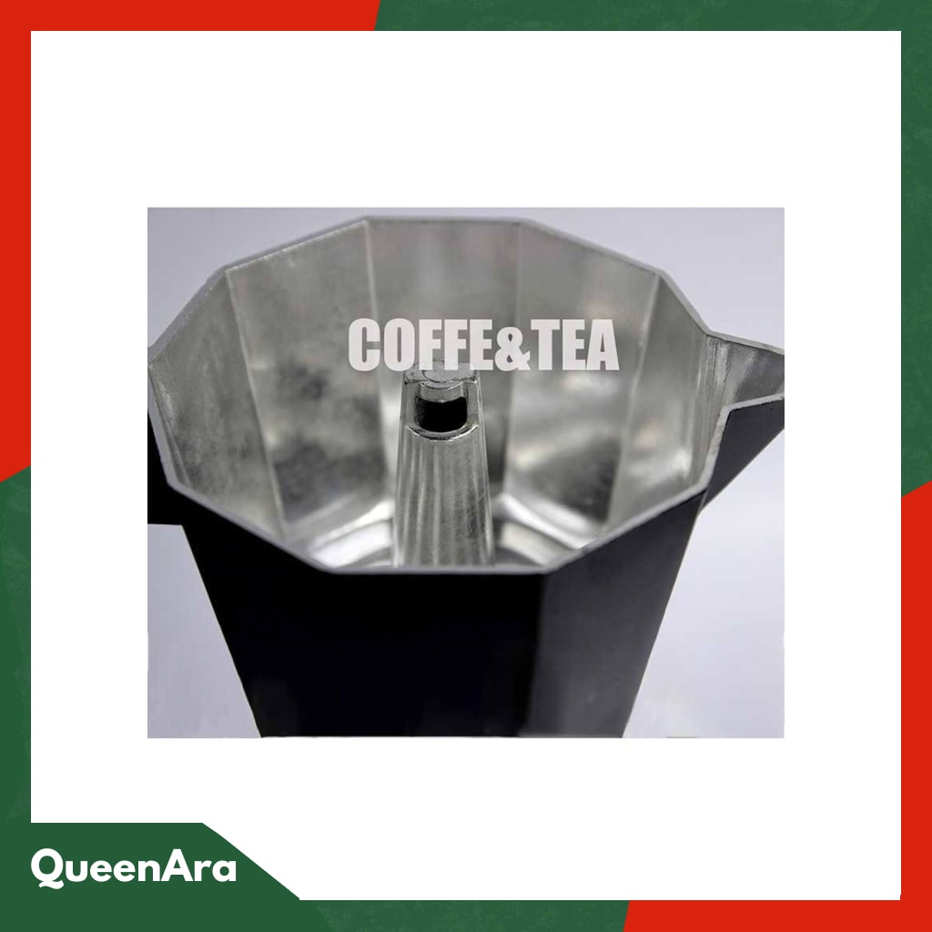 One Two Cups Espresso Coffee Maker Moka Pot Teko Stovetop Filter MX00