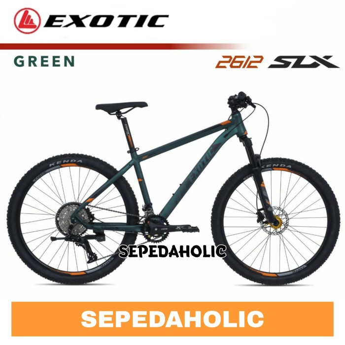 Sepeda Gunung 27.5 Inch MTB EXOTIC ET 2612 SLX 20 Speed Hidrolik - Green