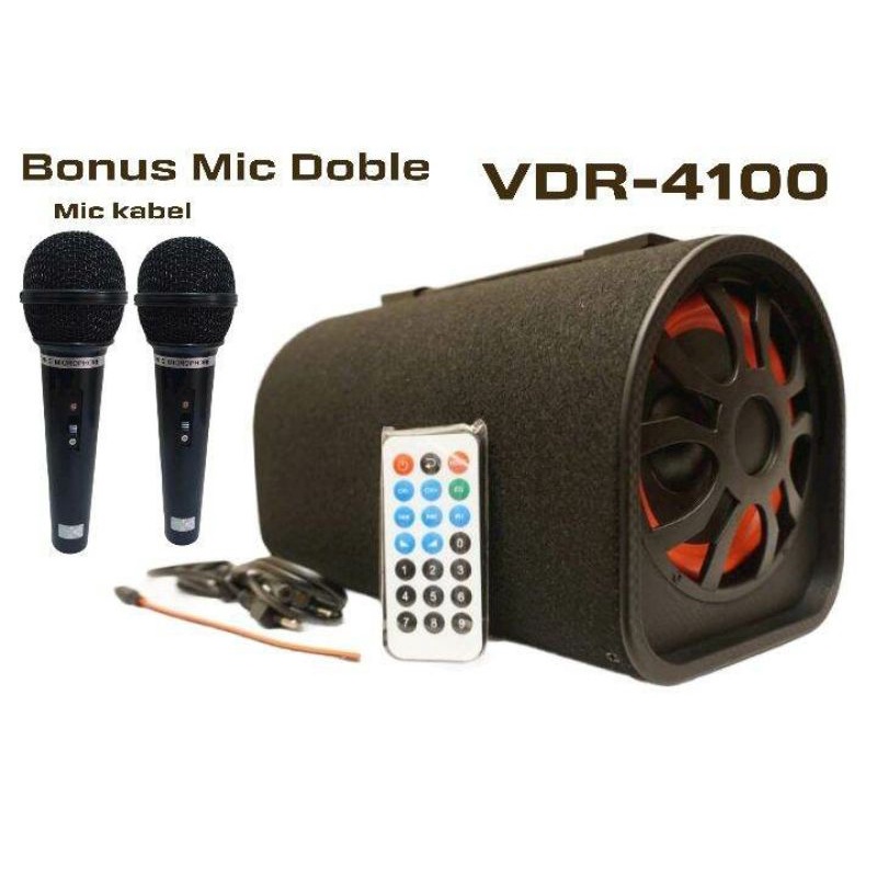 SPEAKER BLUETOOTH KAROEKE MEETING VDR-4100 WERLESS SOBWOOFER AKTIF