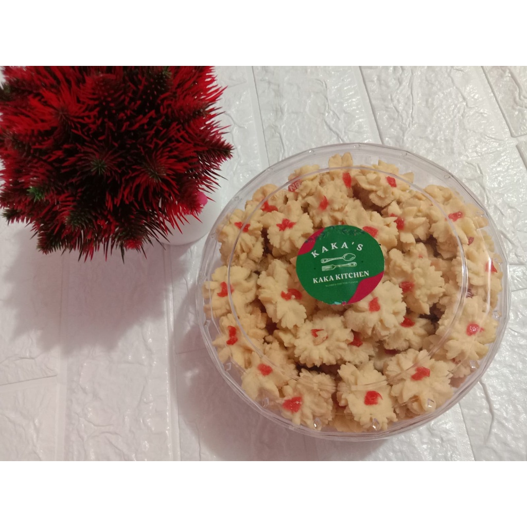 

Dahlia Cantik Kue Kering Lebaran/Natal/Imlek Kaka Kitchen 350g