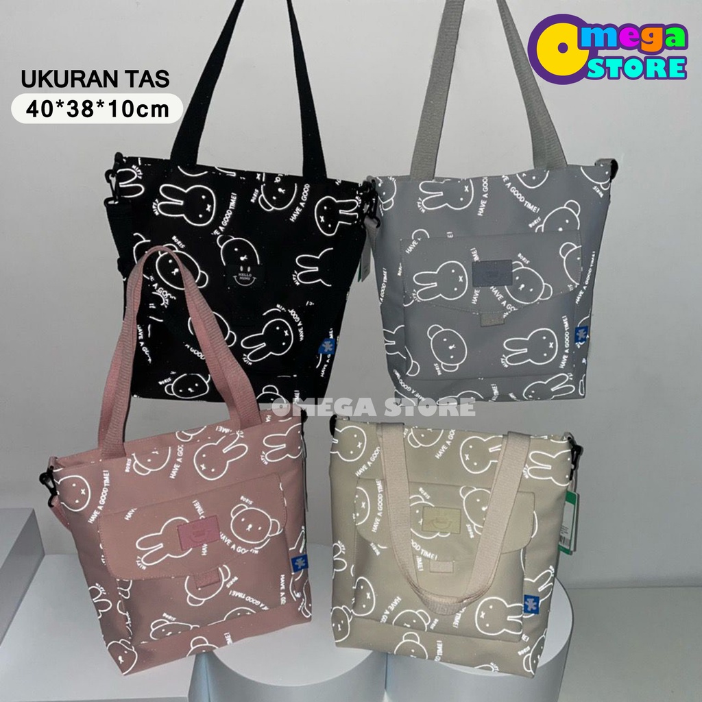 [O&amp;S] Tote Bag Motif Kelinci Terbaru Bagus Simple Elegan Casual Fashion-OS268