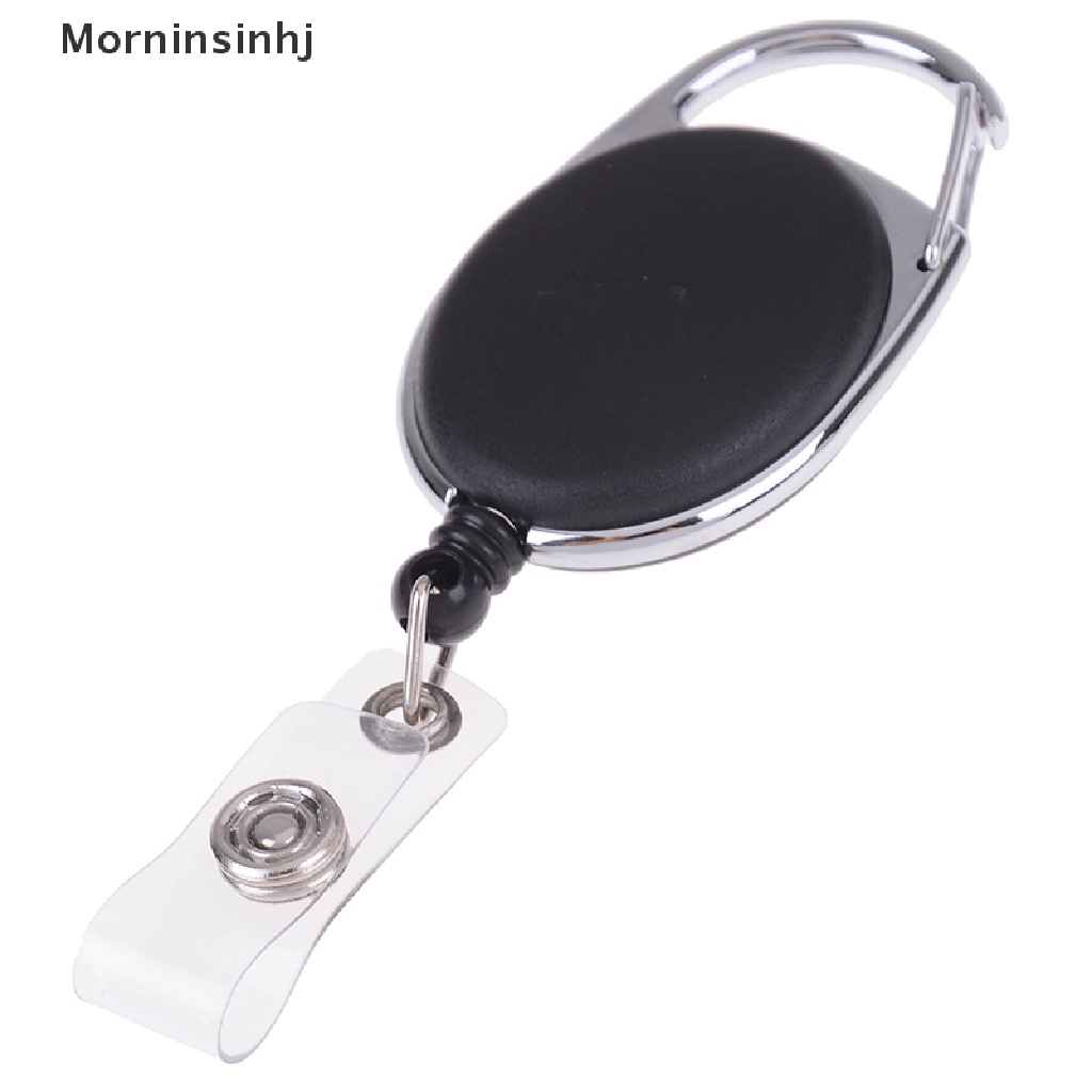 Mornin Klip Holder Kartu Idname Tag Dengan Tali Lanyard Retractable