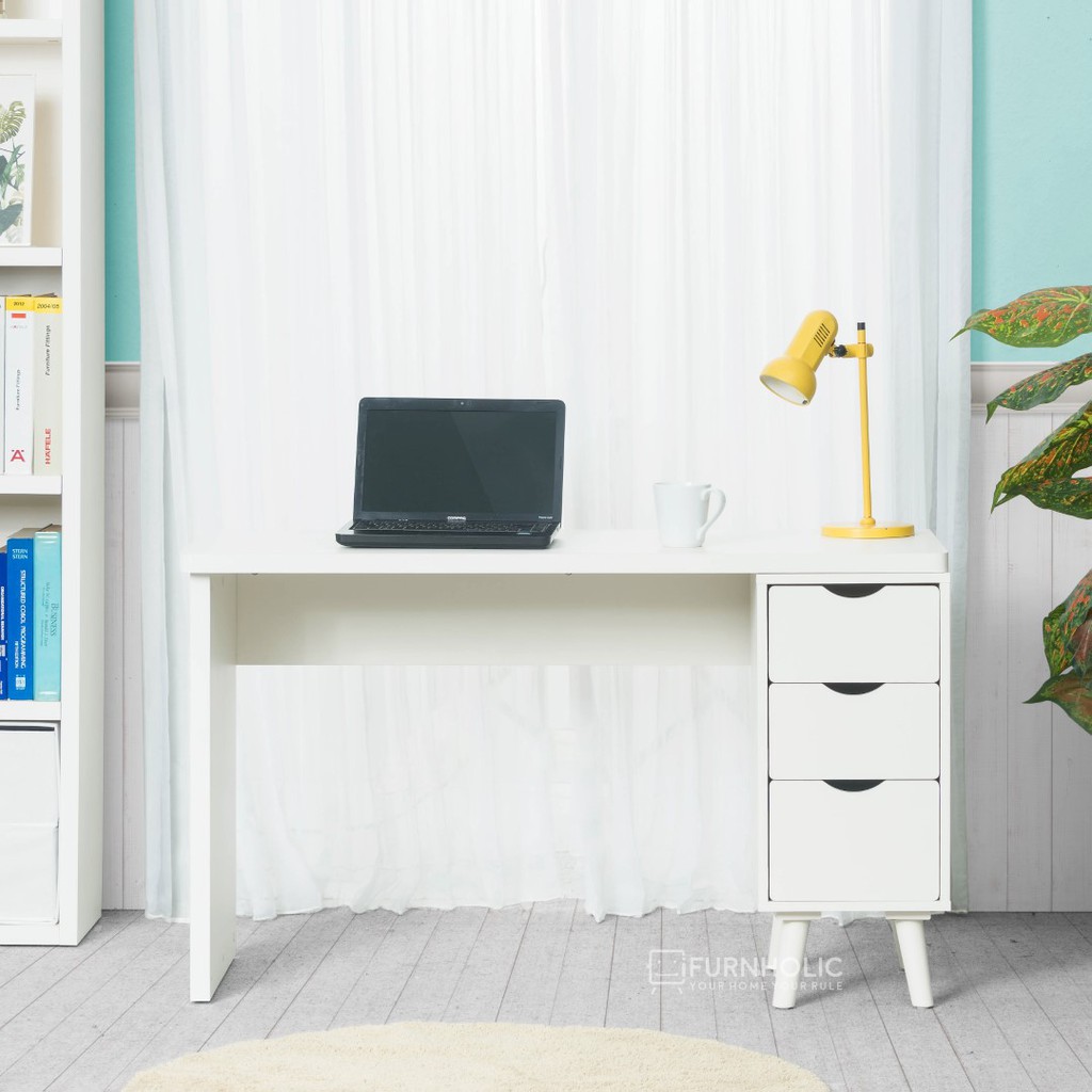 iFurnholic Thomas Smart Desk Berkabinet 120 Meja iFurnholic Thomas Smart Desk Berkabinet 120 Meja