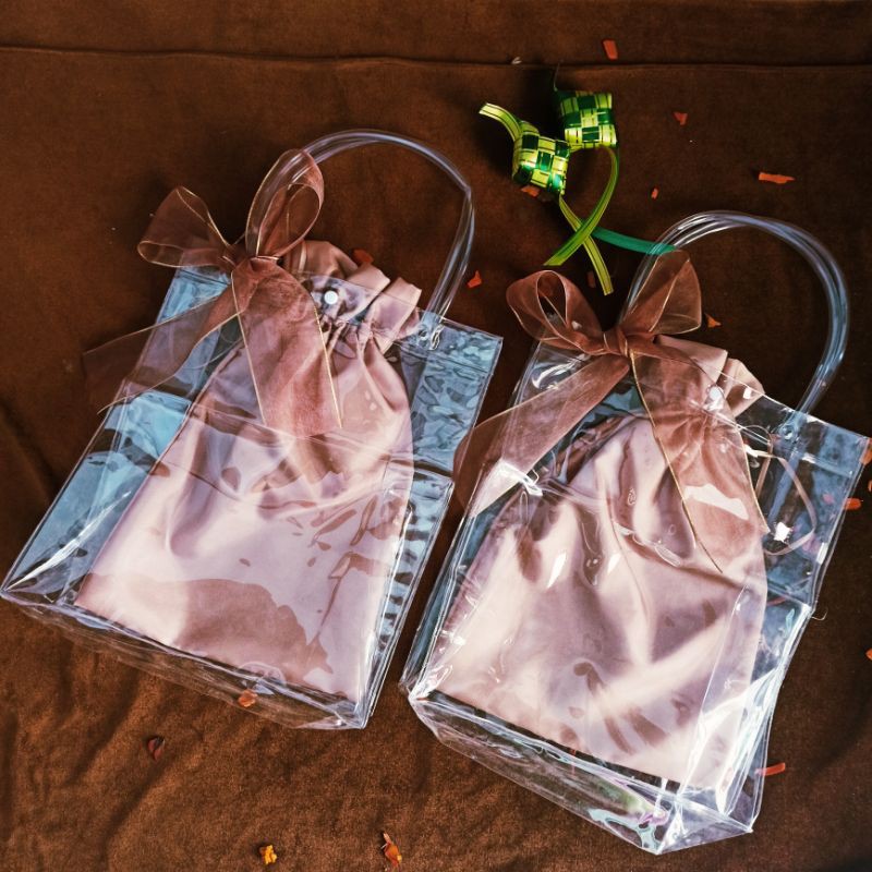 

Tas Mika Transparan Tas Plastik Sovenir Hantaran Kado Parsel