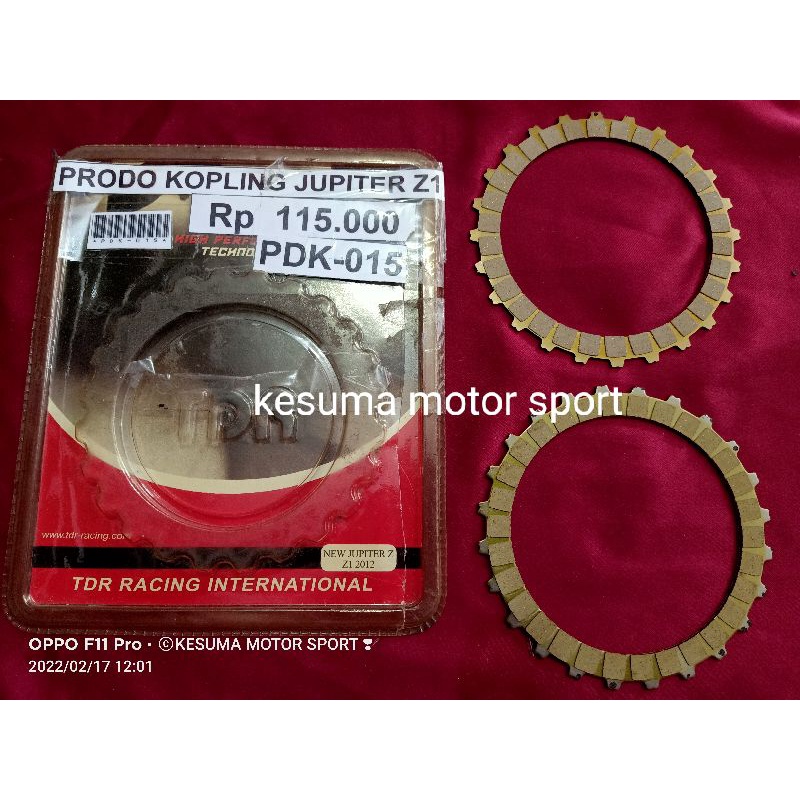 plat kopling kampas kopling prodo kopling yamaha jupiter z1 tdr