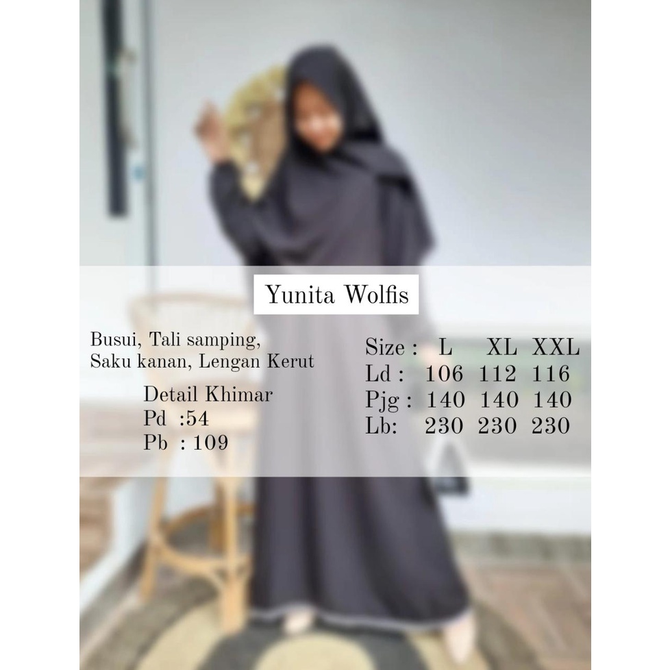 set hijab terlaris..!! Syar'i gamis Wolfis set Grade A