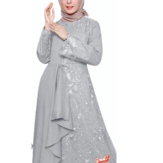 ♂ zolana dress / gamis brukat indahlia ☻