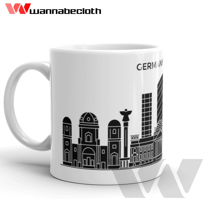Gelas Berlin Germany Jerman Mug Berlin Germany Jerman Souvenir Europe Berlin Mug World City