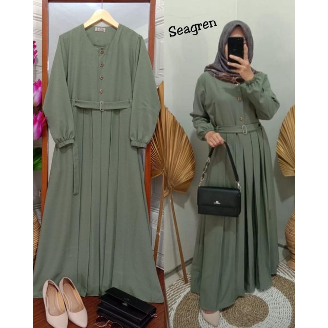 Gamis Belt, Bahan Syakilla Jatuh