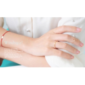 Perhiasan situs web resmi Korea, cincin gelombang mode, cincin pribadi, cincin temperamen grosir