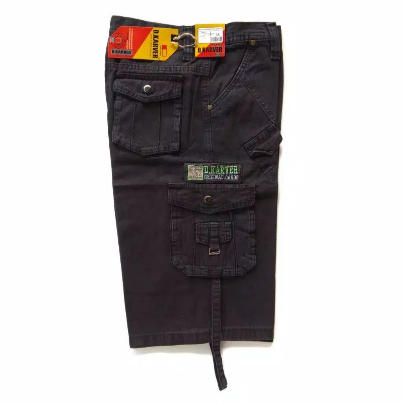 Celana Kargo Pendek Pria Size Jumbo 27-44 Bahan Semi Jeans Tebal