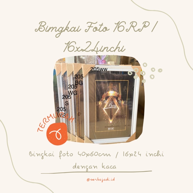 [INSTANT ONLY] Bingkai foto 16RP RO / Bingkai 16x24inchi / 40x60cm