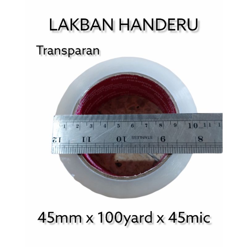 Lakban 100 yard bening dan coklat  per 1kardus