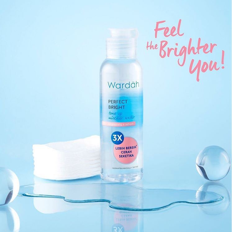 Wardah Perfect Bright Tone Up Micellar Water Brightening+Refresh 100ml