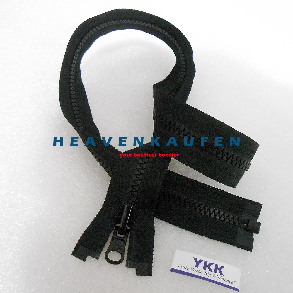 Resleting Zipper Jaket YKK Vislon Bolak Balik 65 cm / 26 inch Hitam Open End Buka Lepas