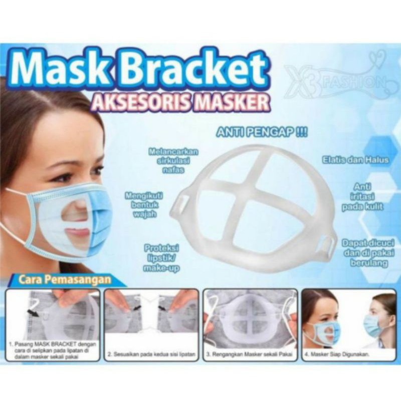 Penyangga Masker 3D Face Mask - Bracket Masker Silikon Holder Mask