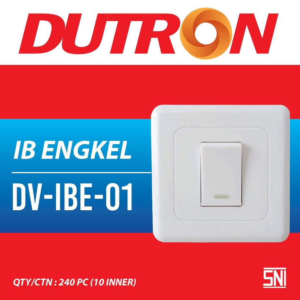 Dutron Saklar IB Engkel Saklar Inbow Single SNI DV IBE 01