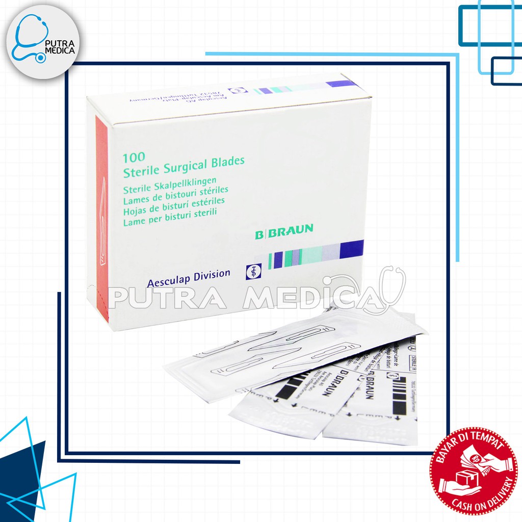 B Braun Aesculap Surgical Blade - 1 Pc / Pisau Bedah Bisturi / Mata Pisau Scalpel / Mess