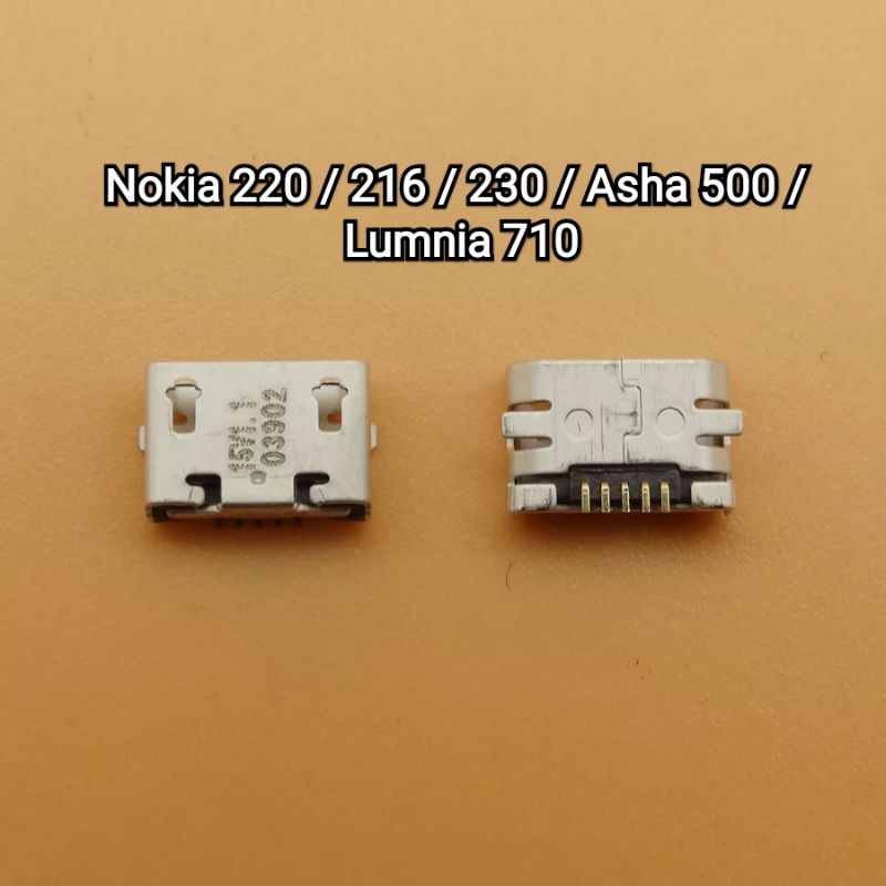 Konektor Charger Nokia 220 / 216 / 230 / Asha 500 / Lumnia 710