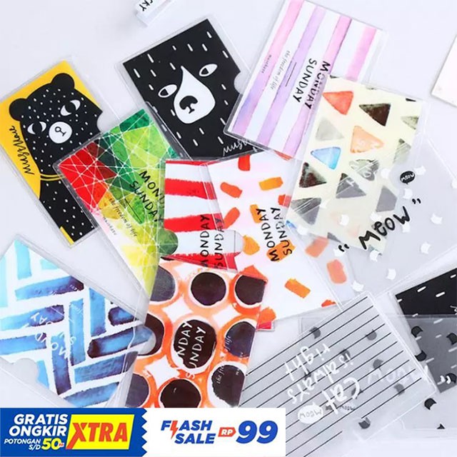 

Tempat kartu 2 sisi motif kartun